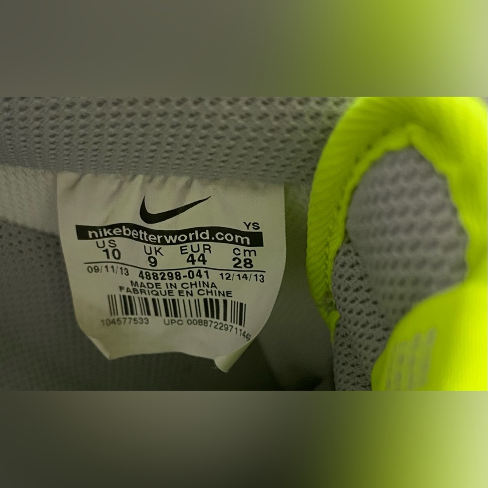 Nike Af1 Low Elephant Lime Green & Grey Shoes 10 Gem